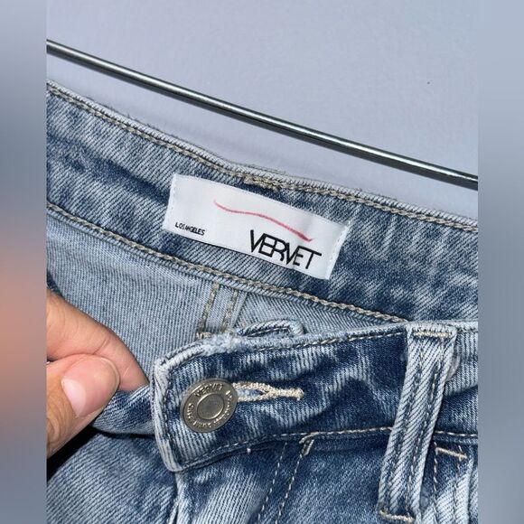 Vervet Millman Erika Mom Destressed Jeans In Medium Blue Wash Size 28 EUC - Picture 7 of 12